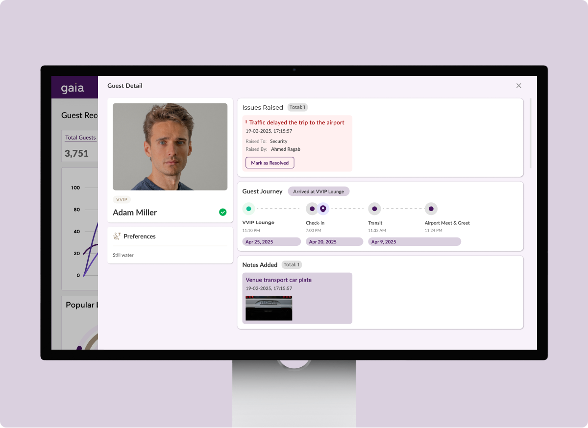 Centeralized guest profile on platform